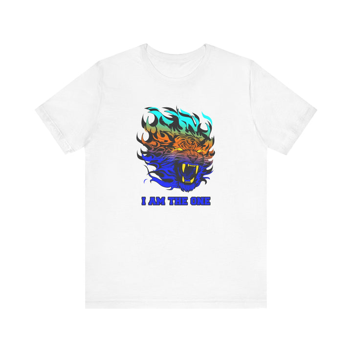 TIGER FLAME BLUE ORANGE AQUA FADE/I AM THE ONE
