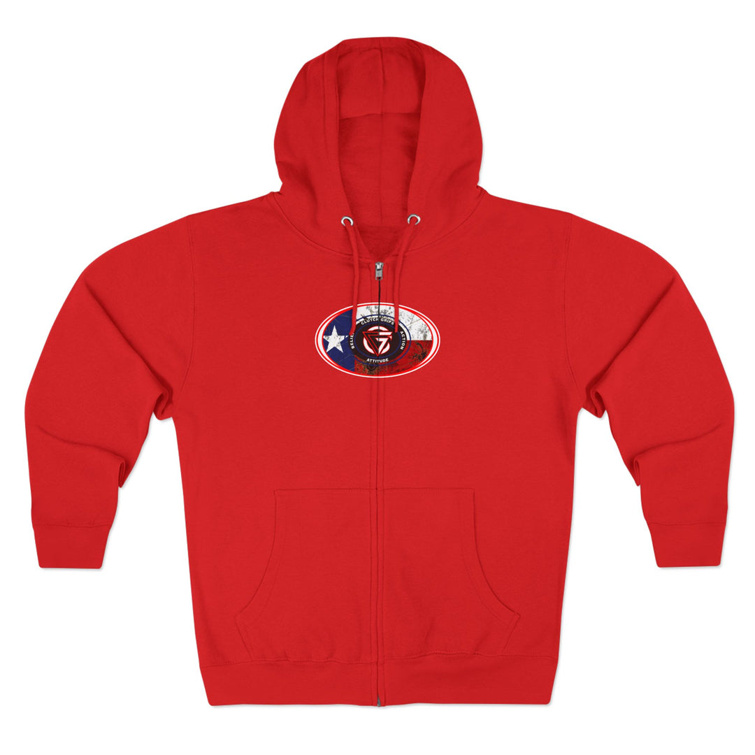 CG OUTLAW RED BLACK /TEXAS LEGEND ZIP UP