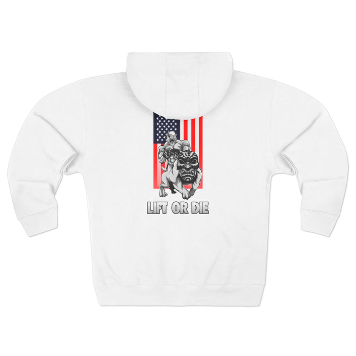 CG ANGRY DOG USA/LIFT OR DIE ZIP UP