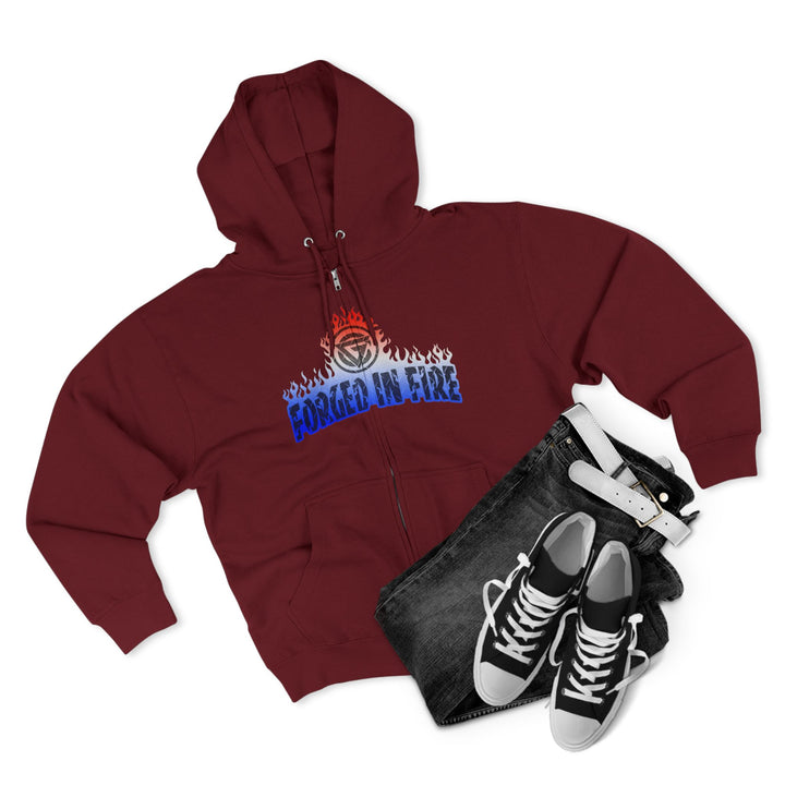 CG AMERICAN WARRIORS RED WHITE BLUE FADE /AMERICAN SAVAGE ZIP UP
