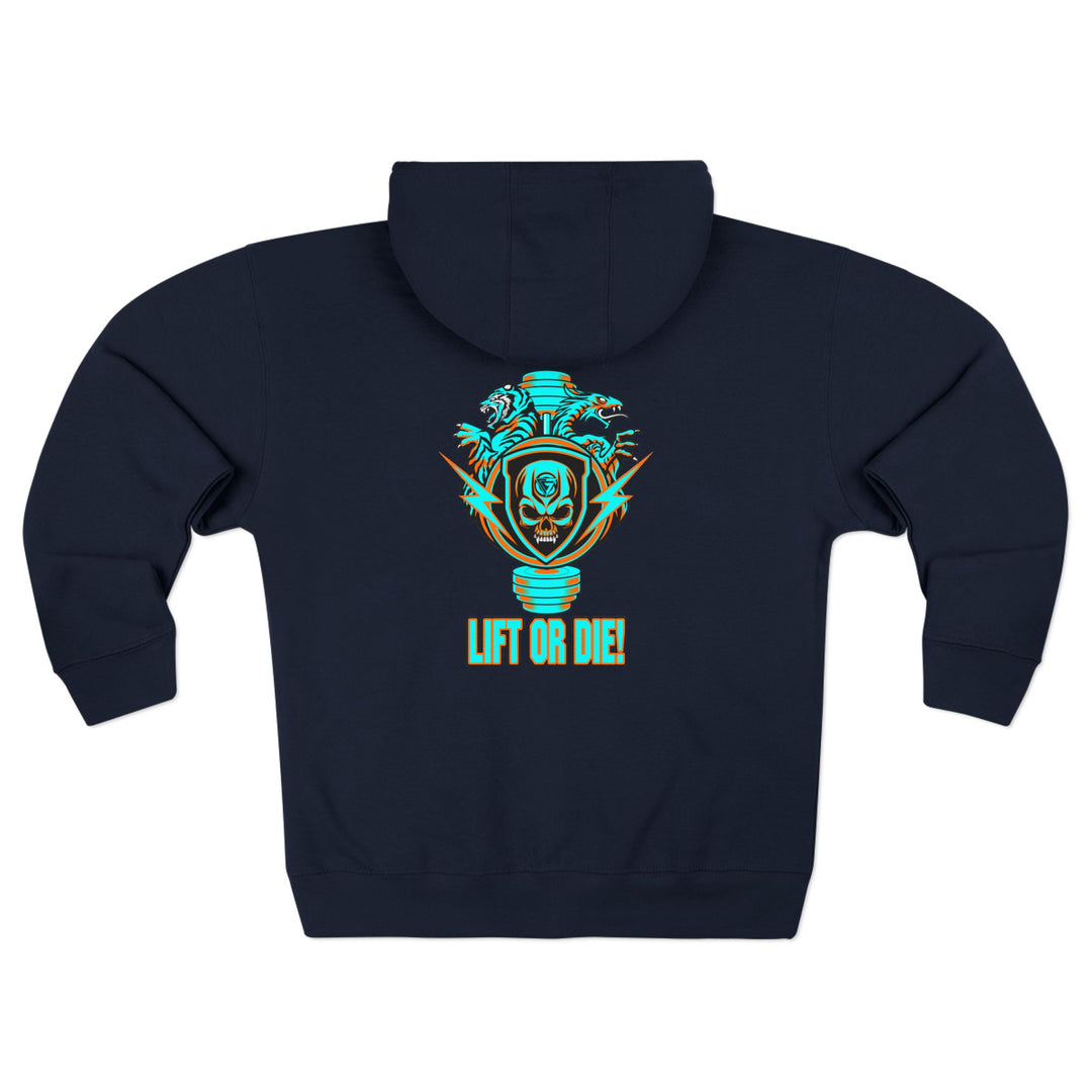 CG SGL SKULL BELL MIAMI STYLE/LIFT OR DIE ZIP UP