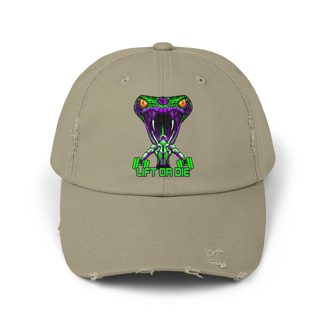 MAN VS VIPER PURPLE GREEN /LIFT OR DIE CAP
