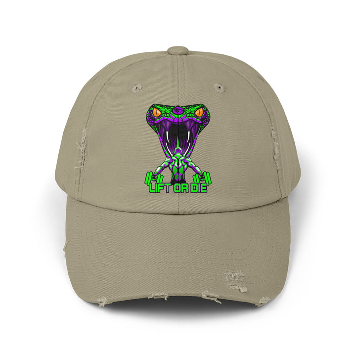 MAN VS VIPER PURPLE GREEN /LIFT OR DIE CAP