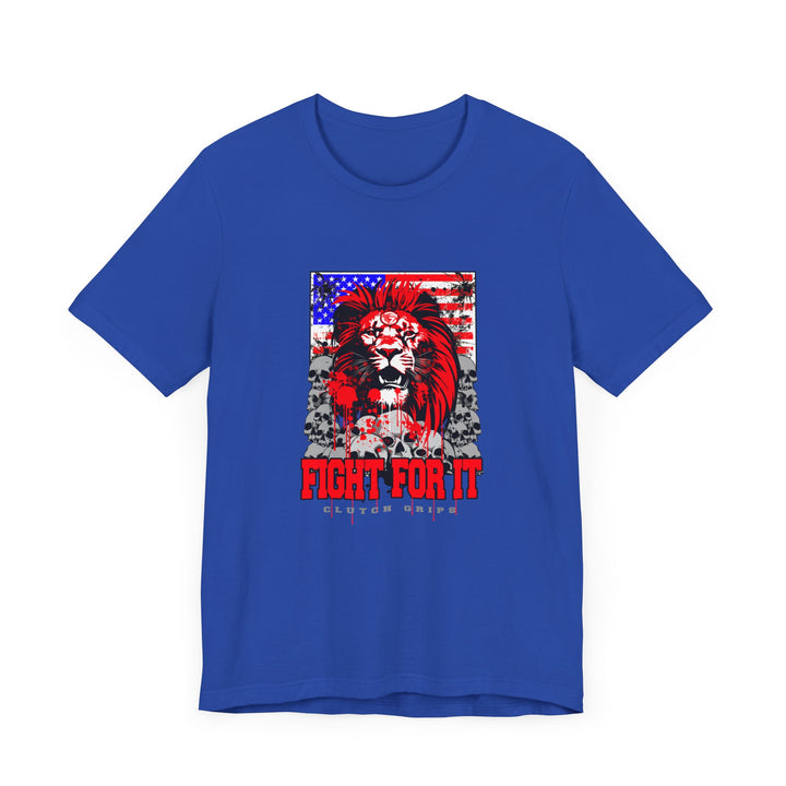 LIONHEART USA FLAG RED WHITE BLUE /FIGHT FOR IT