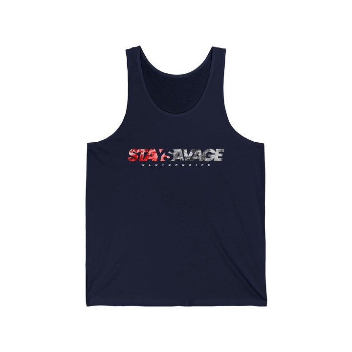 CG LOGO RED WHITE /STAY SAVAGE