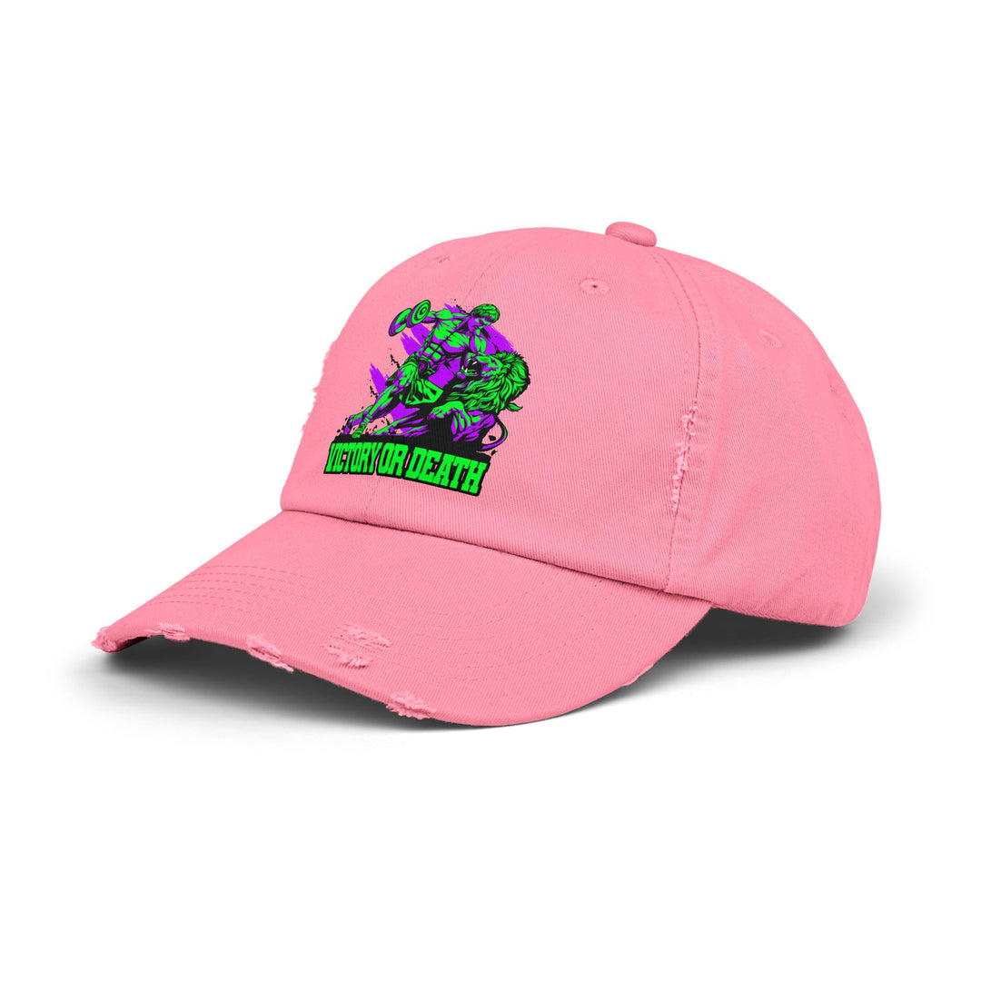COLISEUM MAC VS LION PURPLE GREEN /VICTORY OR DEATH CAP