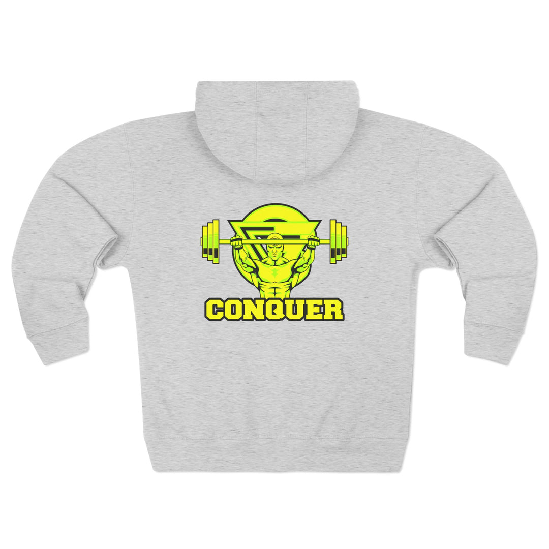 CG YELLOW LIME  ENTER THE MAC/CONQUER ZIP UP