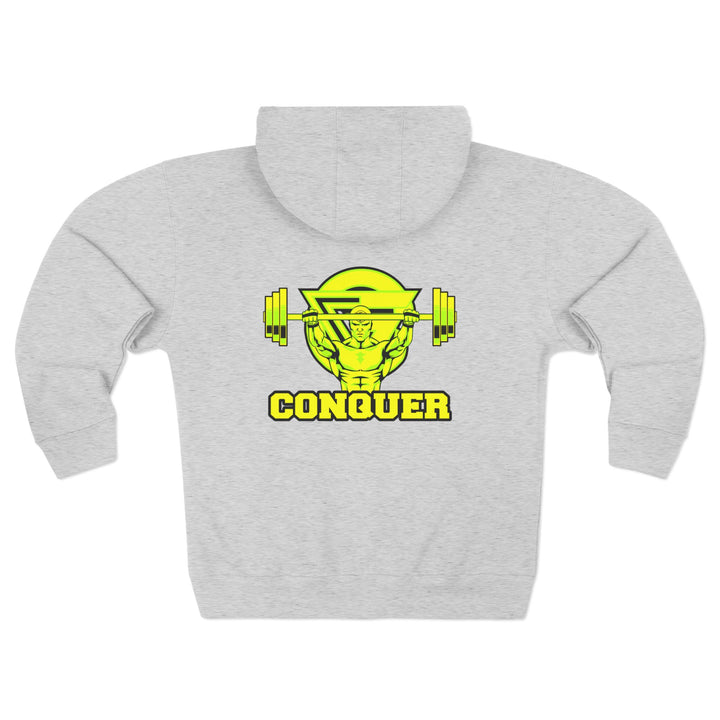 CG YELLOW LIME  ENTER THE MAC/CONQUER ZIP UP