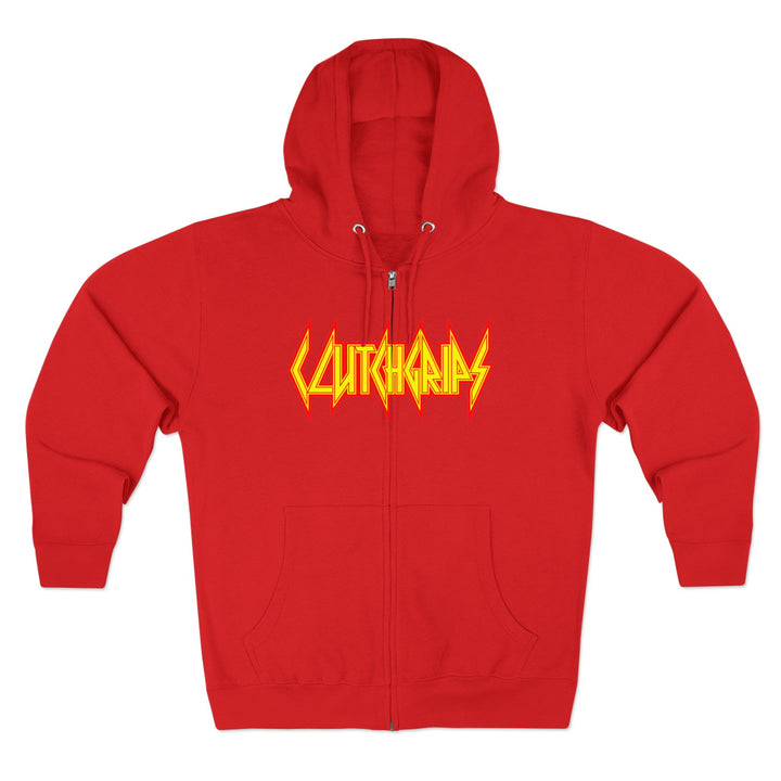CG SGL SKULL BELL RED GOLD /LIFT OR DIE ZIP UP