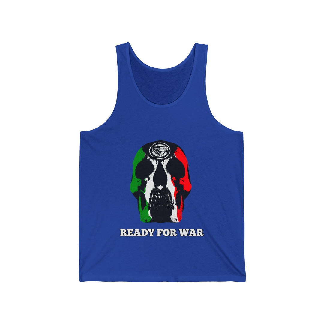 SKULLATOR TANK RED WHITE GREEN/READY FOR WAR