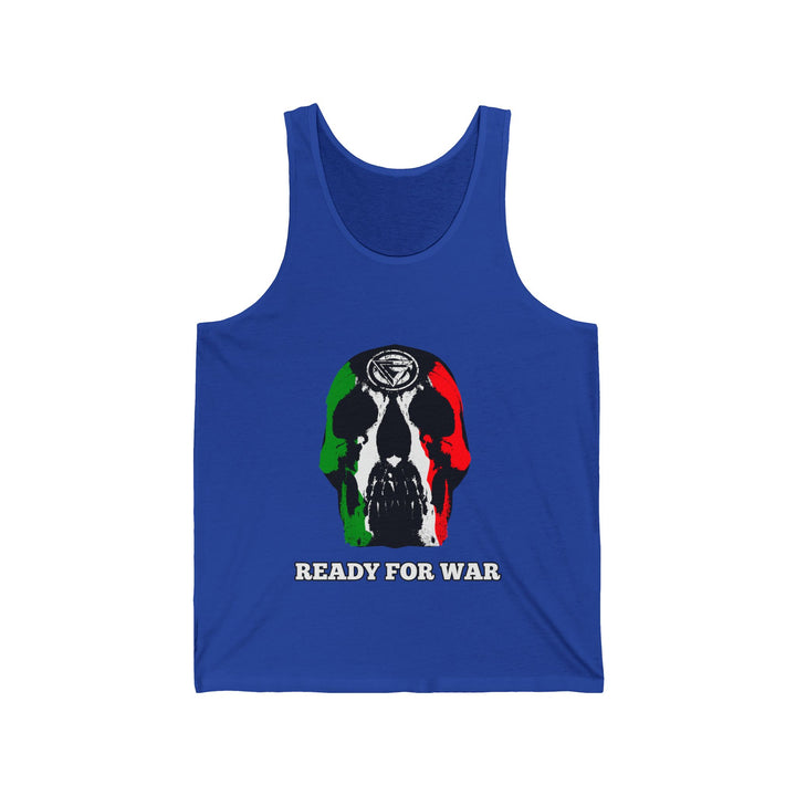 SKULLATOR TANK RED WHITE GREEN/READY FOR WAR