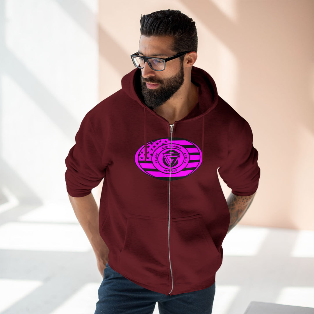 MAC WICK LIFT CG FLAG BURPLE/LIFT OR DIE ZIP UP