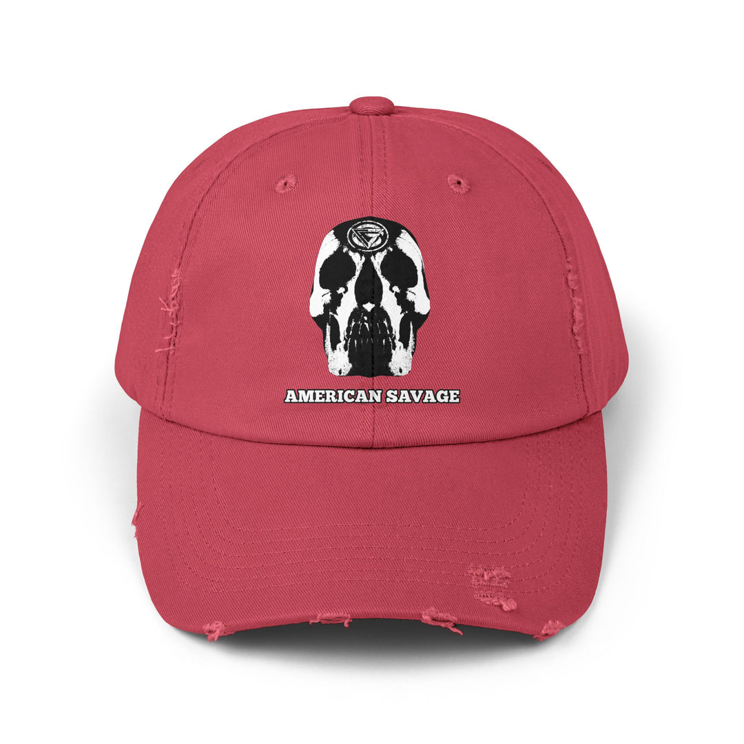CG SKULL WHITE /AMERICAN SAVAGE CAP