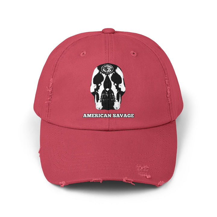CG SKULL WHITE /AMERICAN SAVAGE CAP