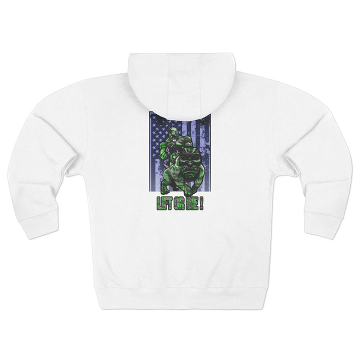CG ANGRY DOG GREEN GREY CAMO /LIFT OR DIE ZIP UP