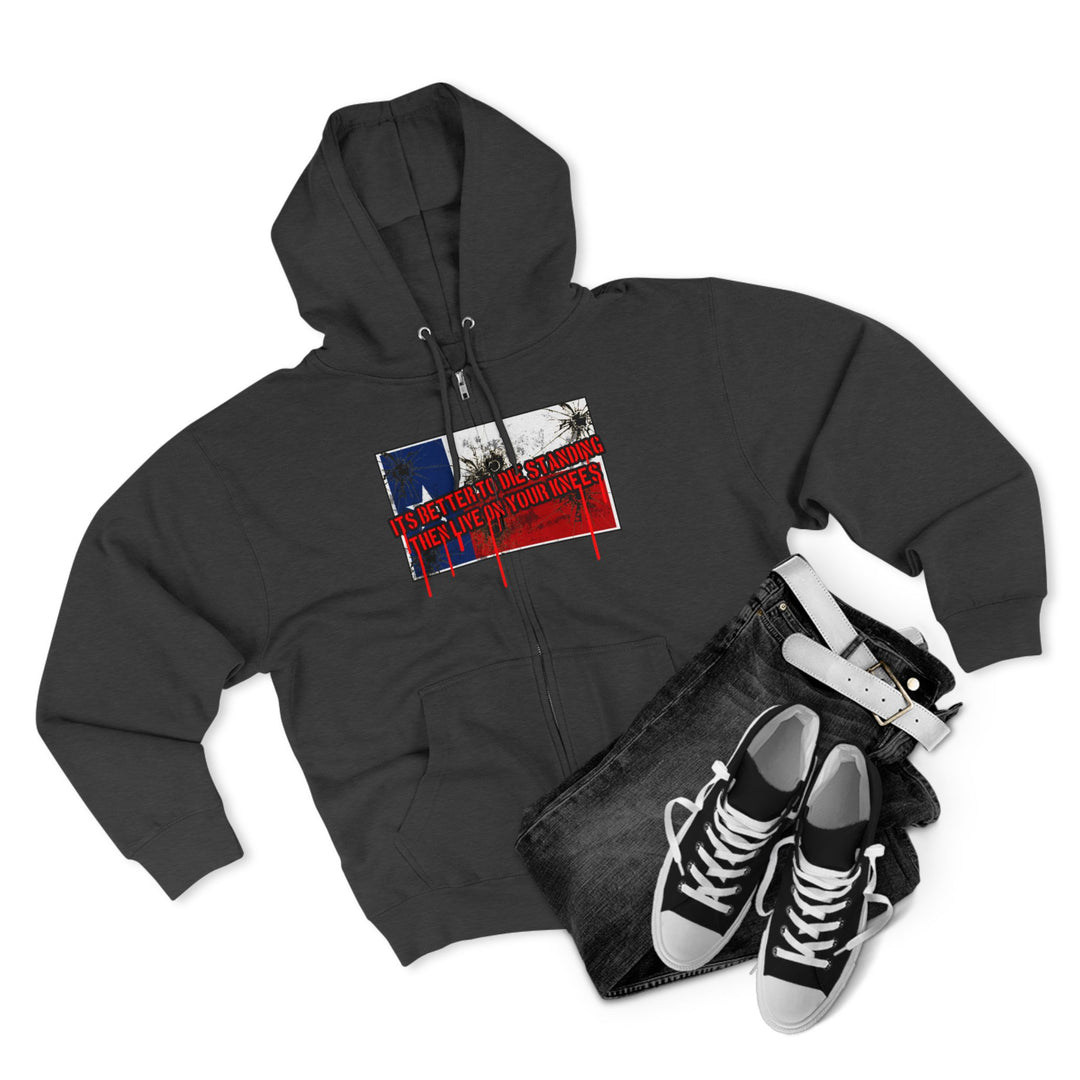 CG ANGRY DOG LONE STAR TEXAS STYLE /LIFT OR DIE ZIP UP