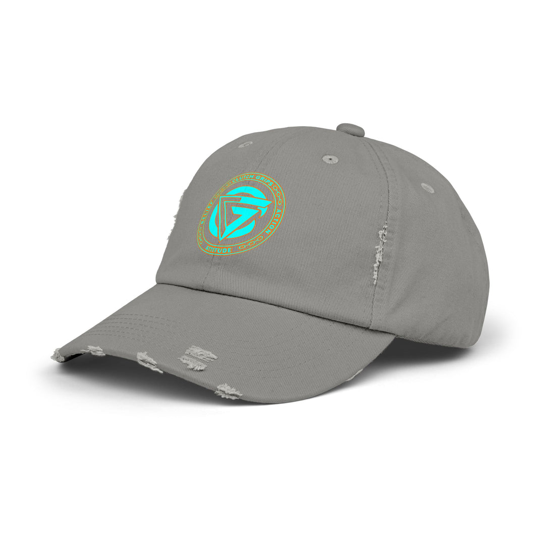 CG LOGO MIAMI AQUA Unisex Distressed Cap