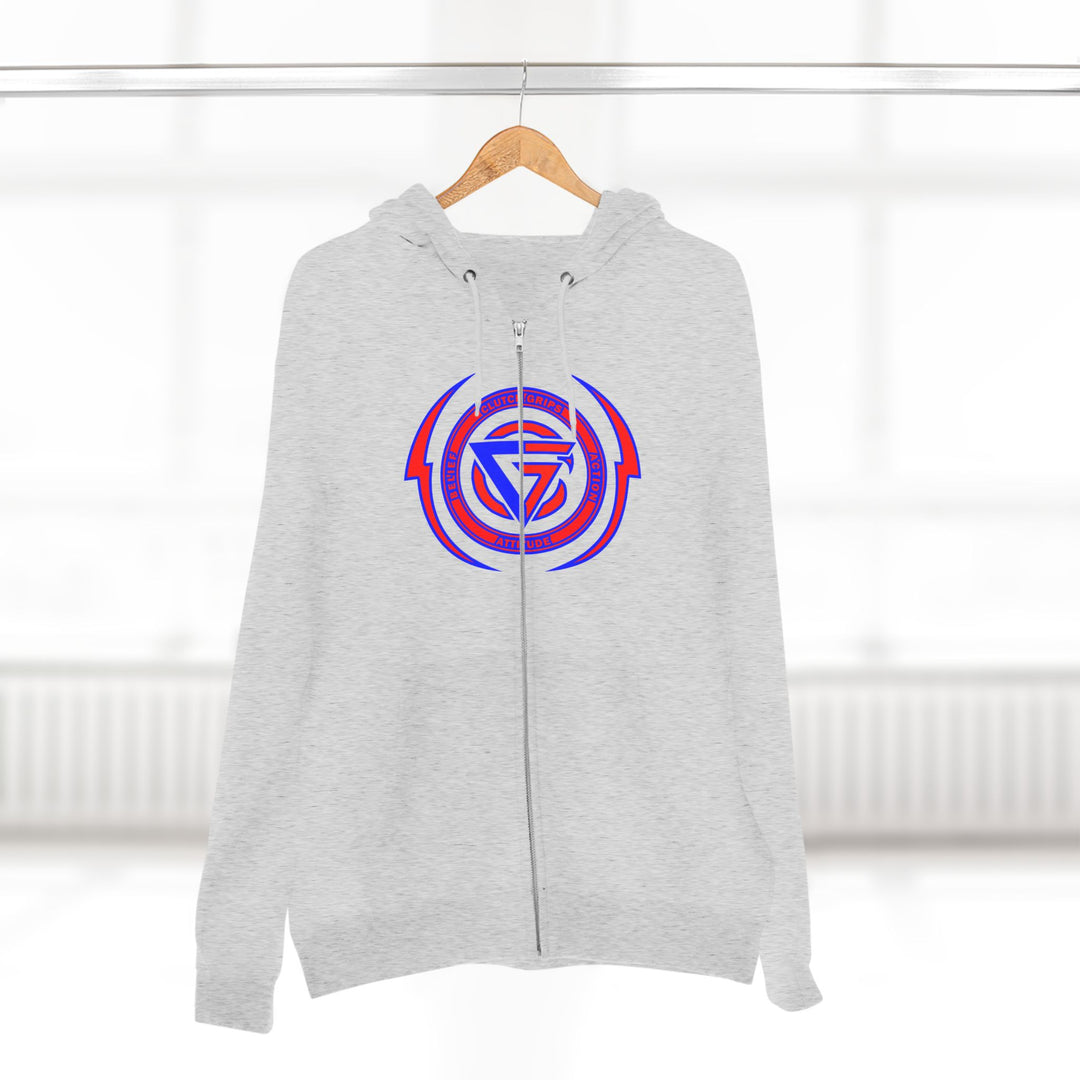 CG STAND OFF RED BLUE /AMERICAN SAVAGE ZIP UP