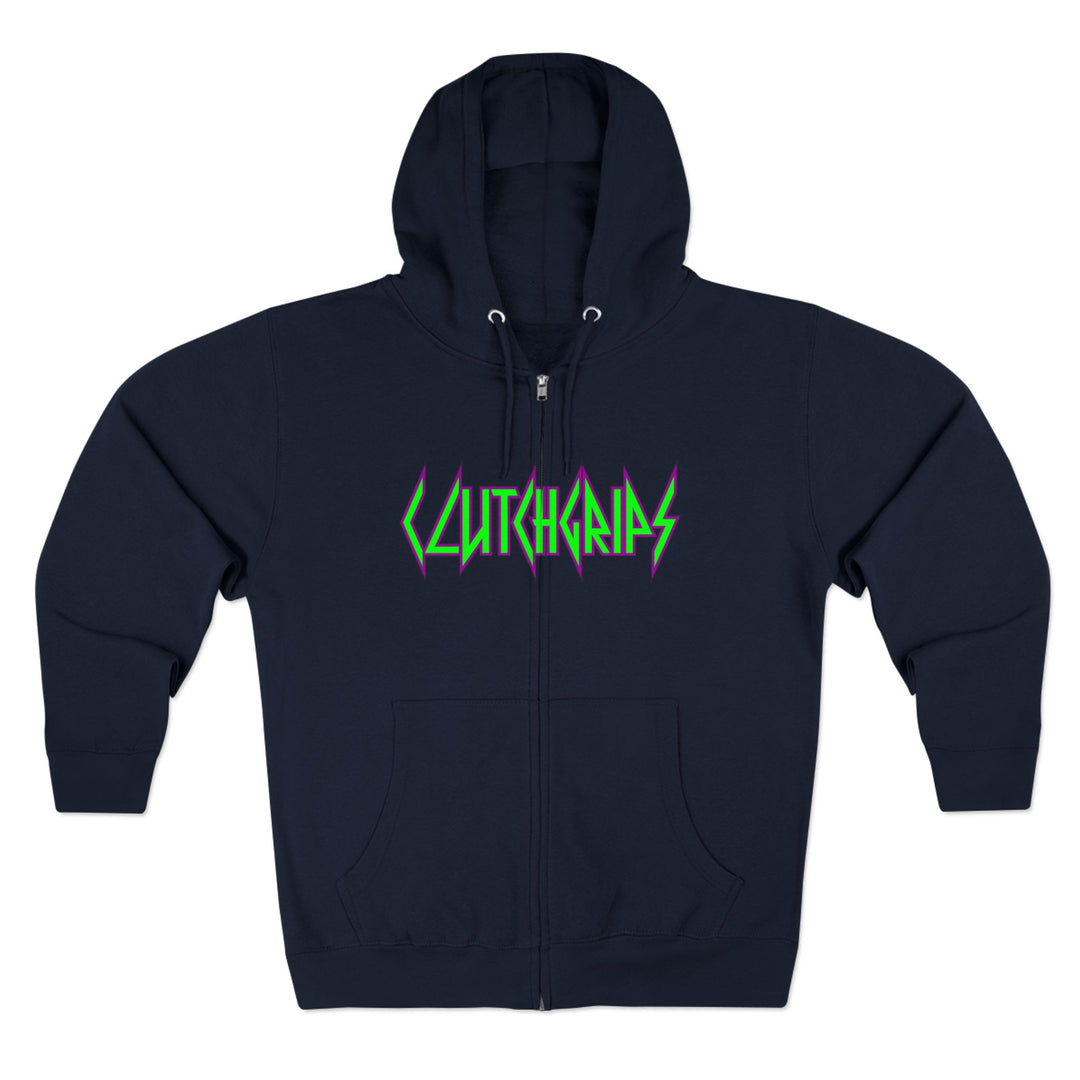 CG ANGRY DOG PURPLE GREEN/LIFT OR DIE ZIP UP