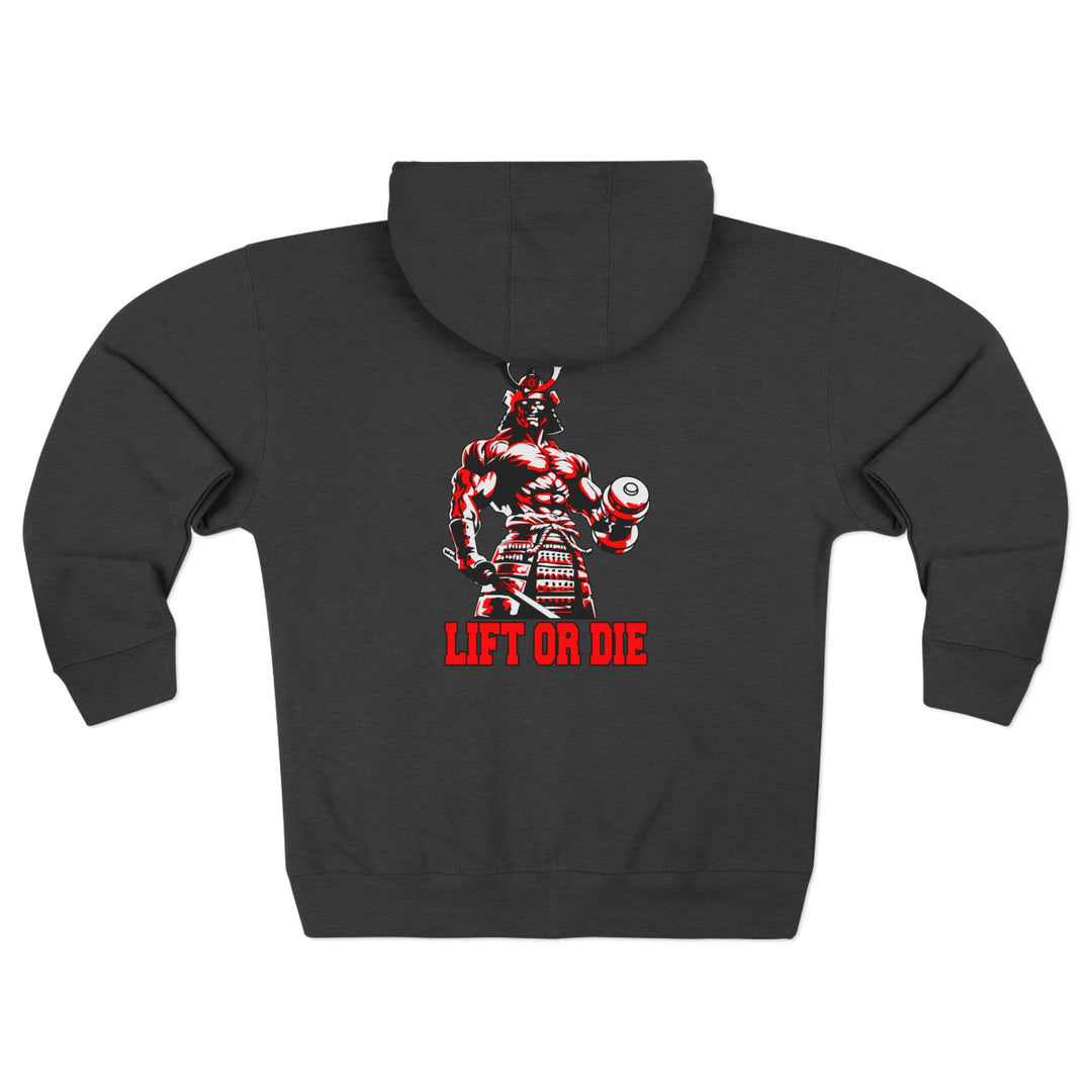 SAMURAI MASTER TRAINER RED WHITE BLACK /LIFT OR DIE ZIP UP