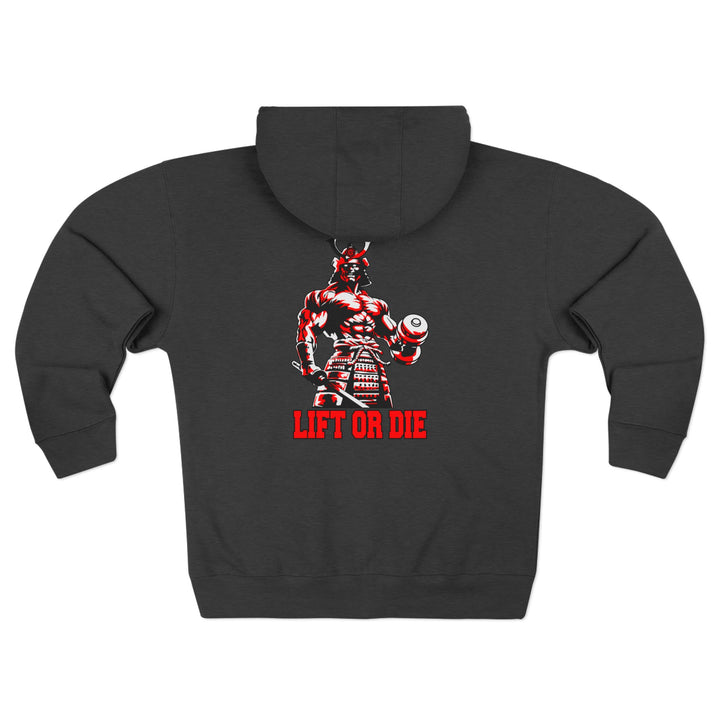 SAMURAI MASTER TRAINER RED WHITE BLACK /LIFT OR DIE ZIP UP