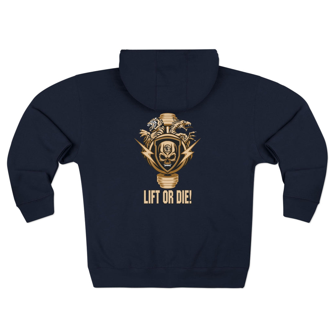 CG SGL SKULL BELL DESRT SAND/LIFT OR DIE ZIP UP