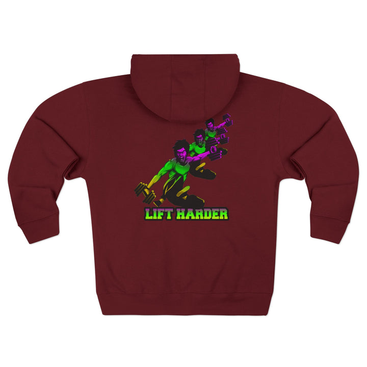 CG LIFT KICK YELLOW GREEN PURPLE/LIFT HARDER ZIP UP