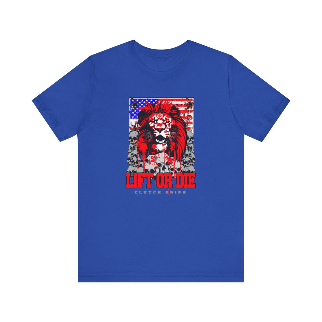 LIONHEART USA FLAG RED WHITE BLUE /LIFT OR DIE