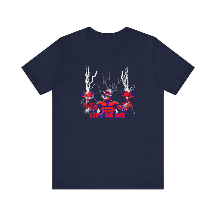 RIDE THE LIGHTNING RED BLUE/LIFT OR DIE