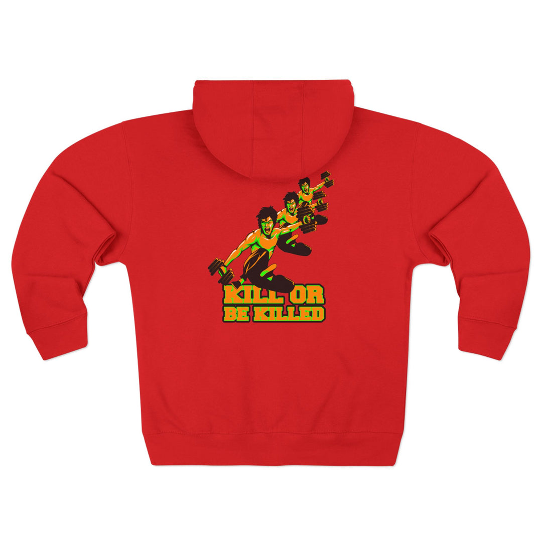 CG LIFT KICK ORANGE GREEN/KILL OR BE KILLED ZIP UP