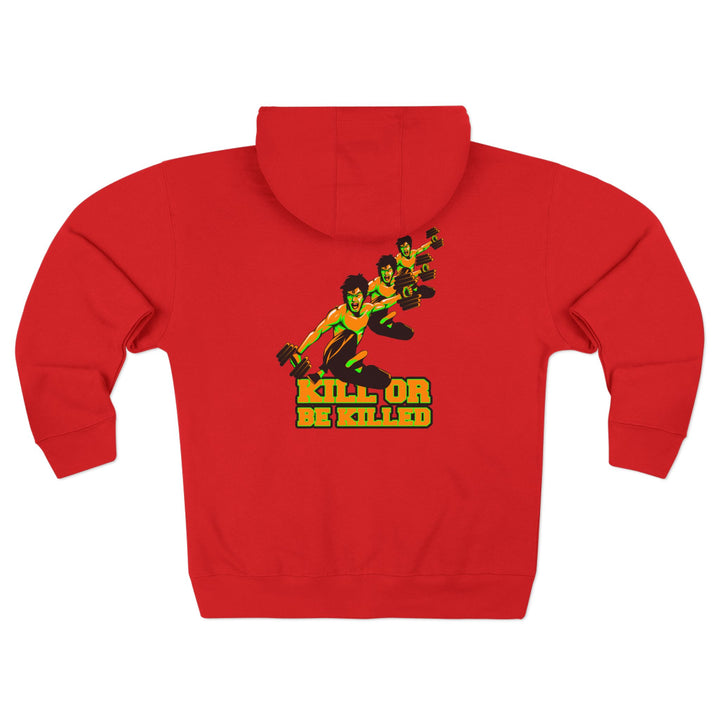 CG LIFT KICK ORANGE GREEN/KILL OR BE KILLED ZIP UP