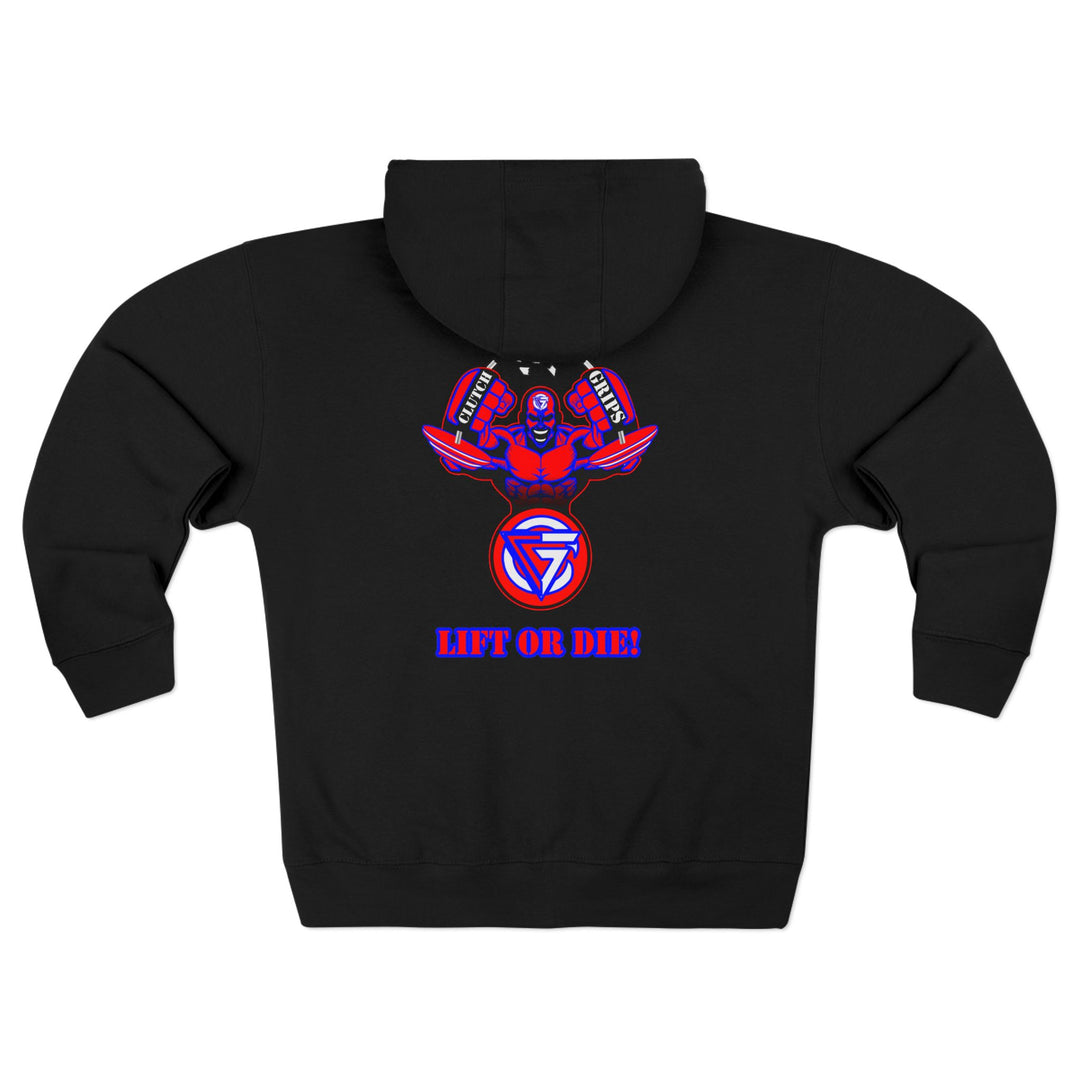 MAC SNAP RED BLUE /LIFT OR DIE ZIP UP