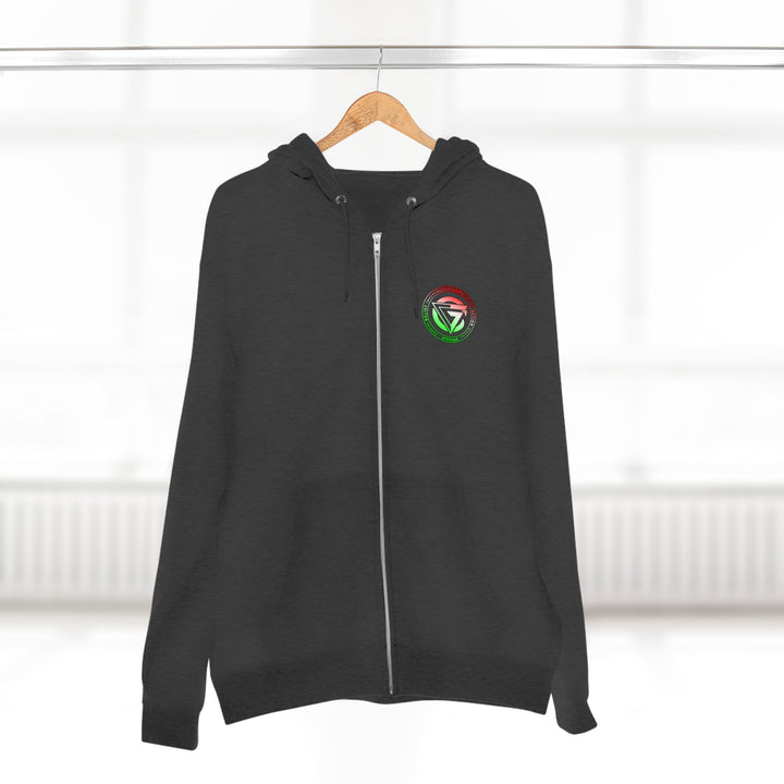 SKULLATOR SGL BELL DRAGON TIGER RED WHITE GREEN FADE/READY FOR WAR ZIP UP