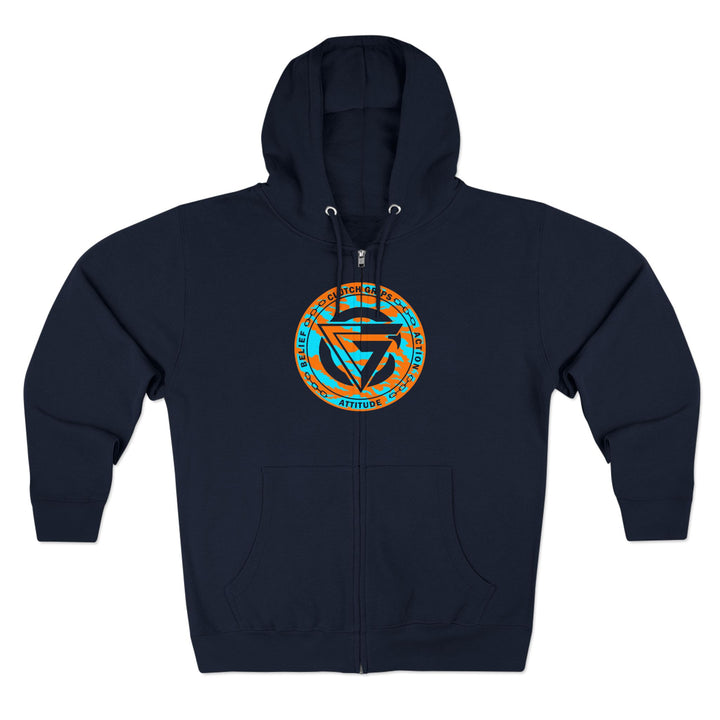 LIONHEART MIAMI COLORS /LIFT OR DIE ZIP UP