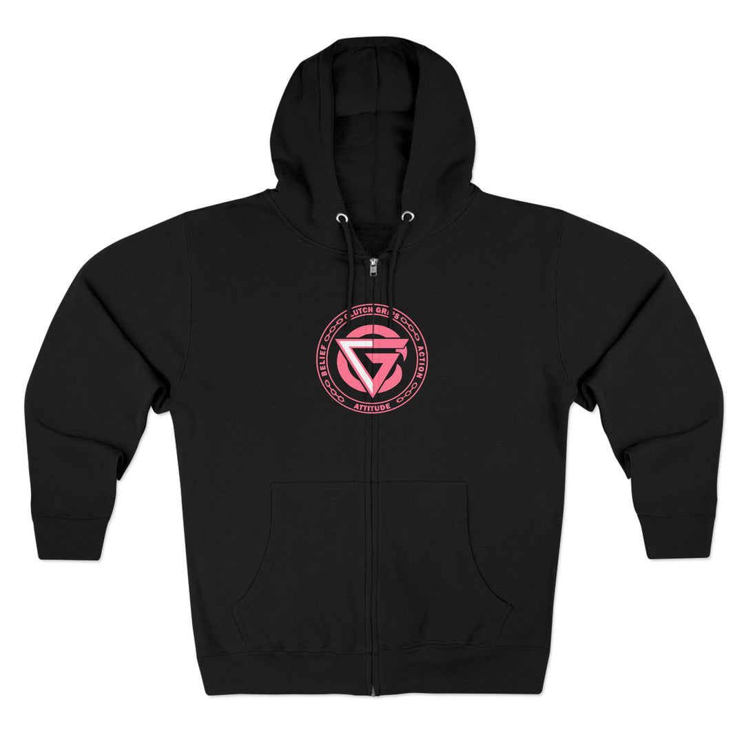 CG DRAGON BELLE LIGHTNING PINK/BELIEF ATTITUDE ACTION ZIP UP