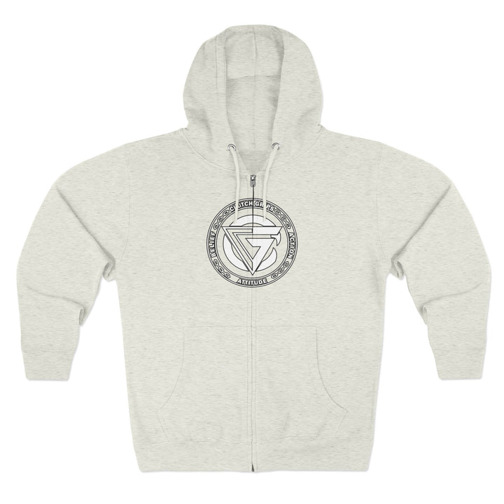 CG MAC JUMP WHITE /THINK DO BECOME ZIP UP