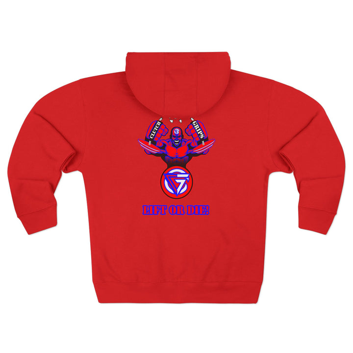 MAC SNAP RED BLUE /LIFT OR DIE ZIP UP