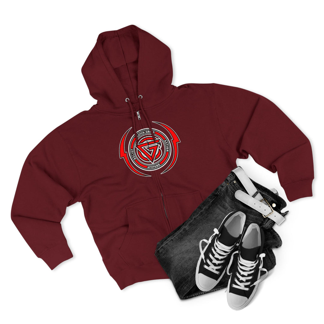 CG FINAL BOSS RED/KILL OR BE KILLED ZIP UP