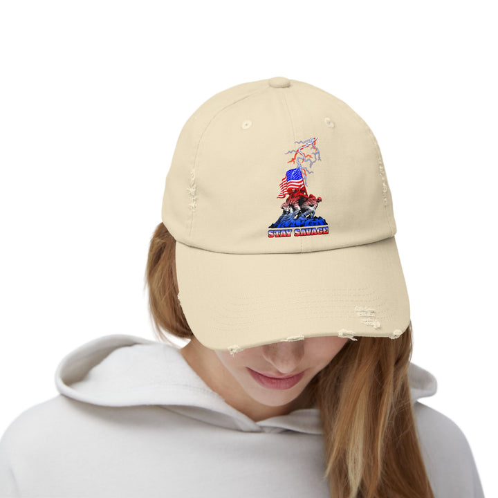 FREEDOM WARRIORS RED WHITE BLUE FADE /STAY SAVAGE CAP