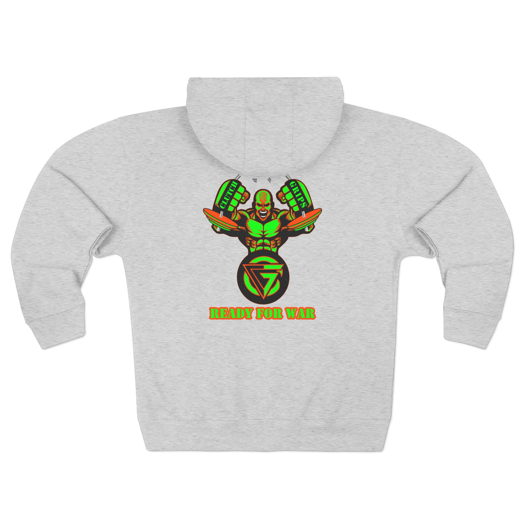 MAC SNAP GREEN ORANGE /READY FOR WAR ZIP UP