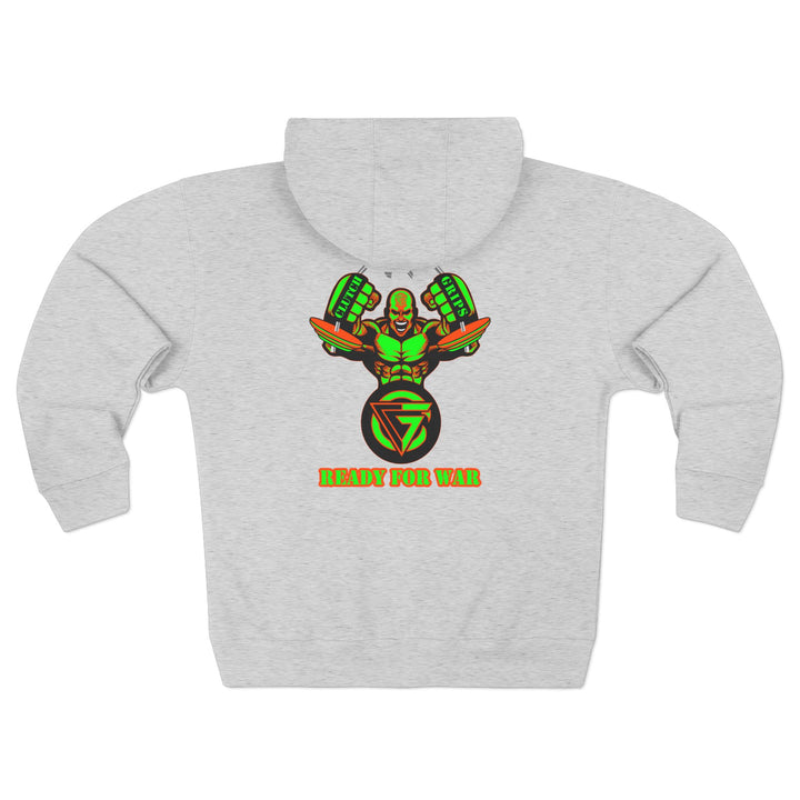 MAC SNAP GREEN ORANGE /READY FOR WAR ZIP UP