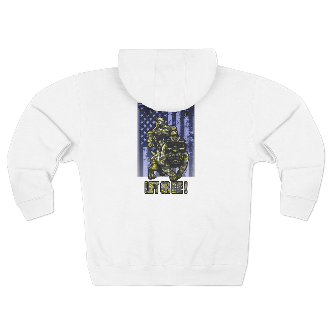 CG ANGRY DOG CAMO YELLOW/LIFT OR DIE ZIP UP