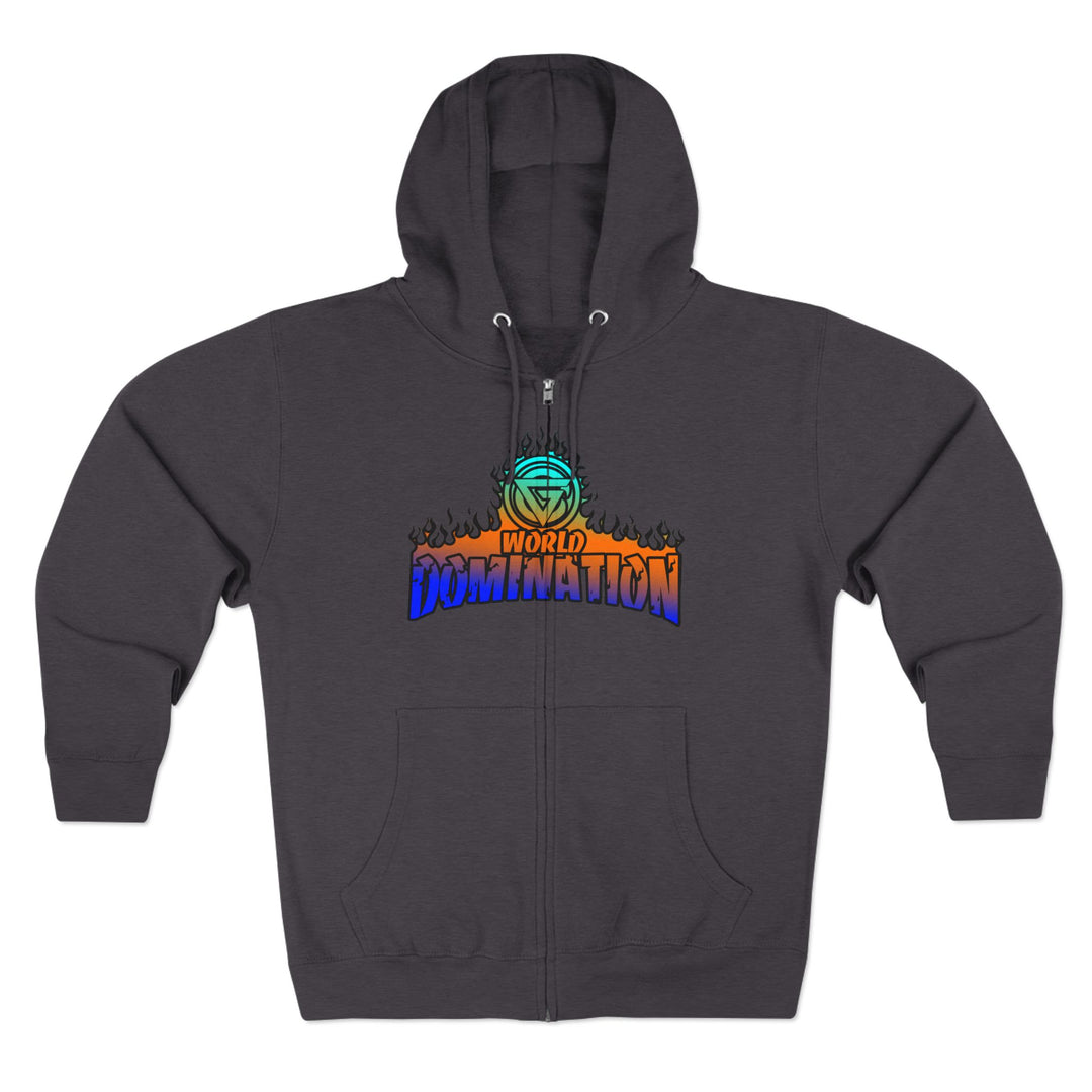 CG APE VS ZILLA BLUE ORANGE AQUA /WELCOME TO THE JUNGLE ZIP UP