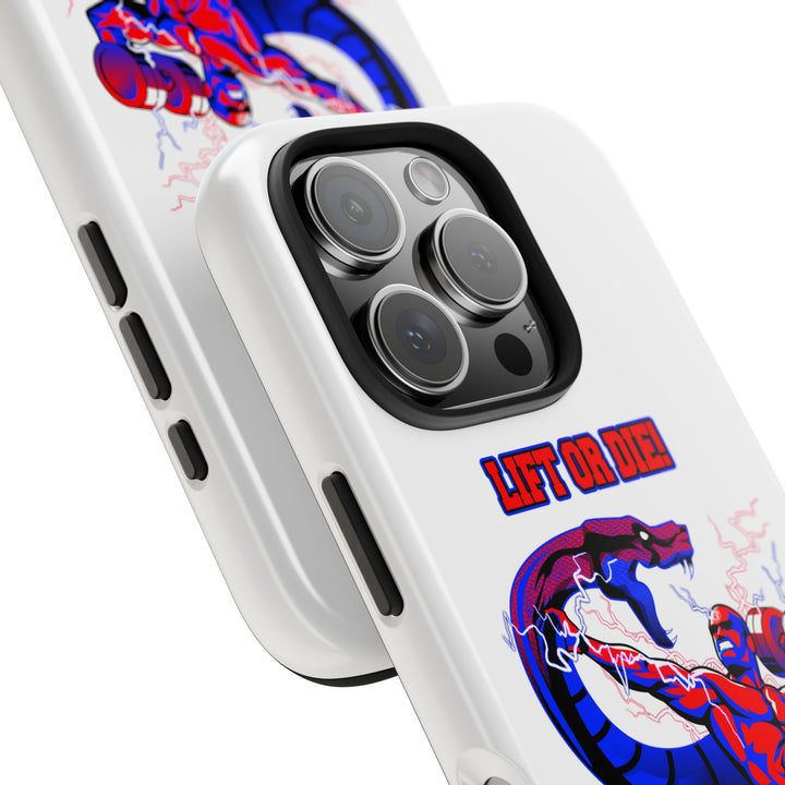 MAC VS SNAKE PHONE CASE RED BLUE /LIFT OR DIE