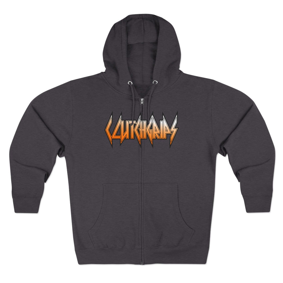 CG SKULLATOR SGL BELL DRAGON TIGER ORANGE WHITE  FADE /READY FOR WAR ZIP UP