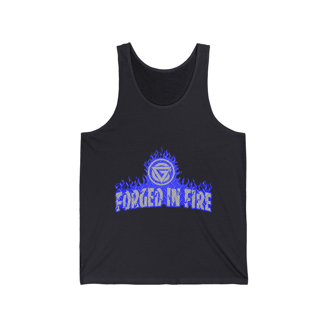 FORGED IN FIRE BLUE DIAMOND PLATE FLAME