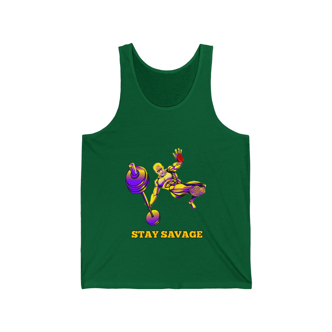 MAC-JUMP PURPLE GREEN TANK/ STAY SAVAGE