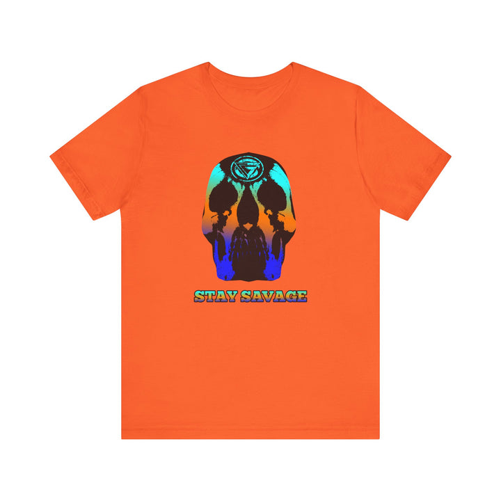 SKULLATOR BLUE ORANGE AQUA  /STAY SAVAGE