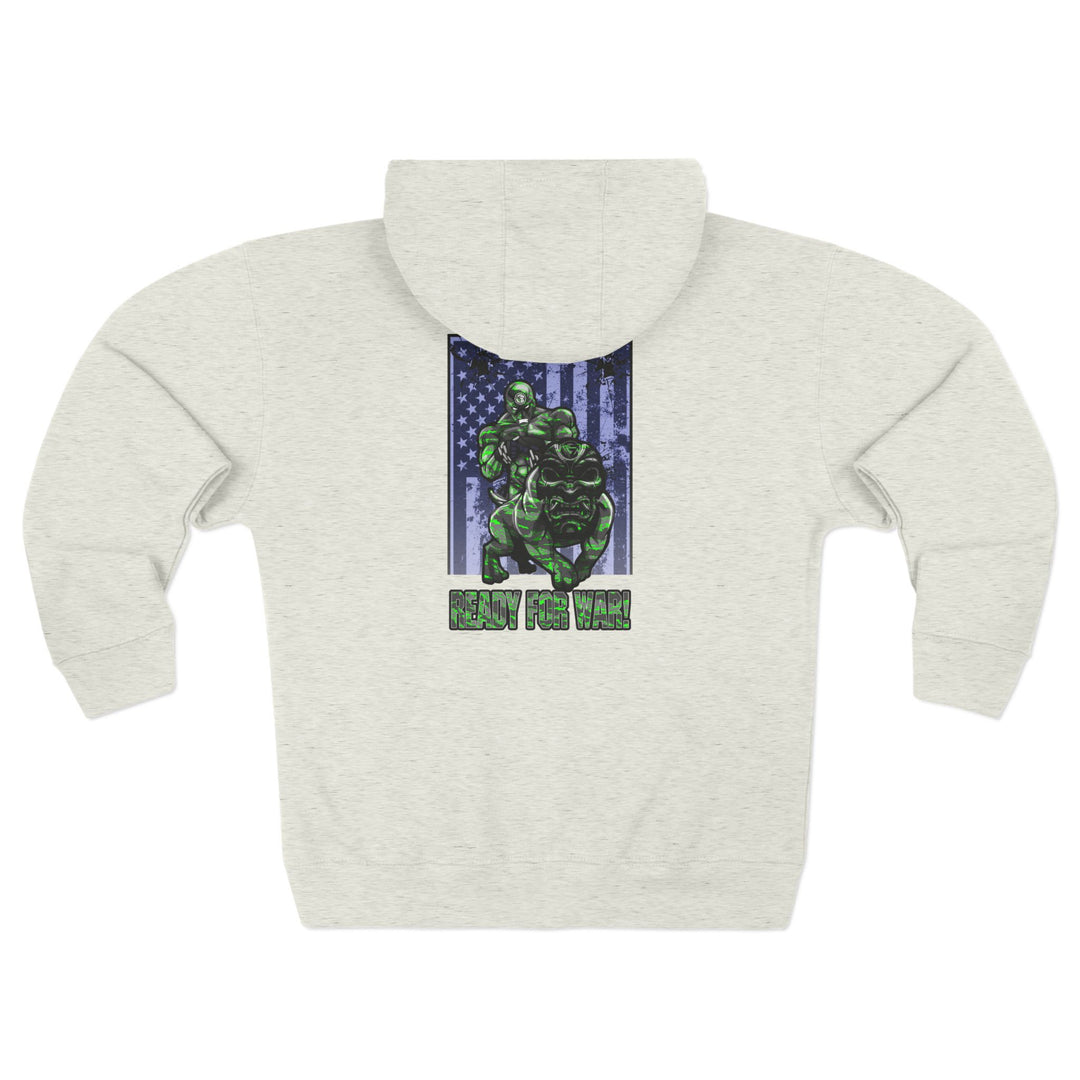 CG ANGRY DOG CAMO GREEN /READY FOR WAR ZIP UP