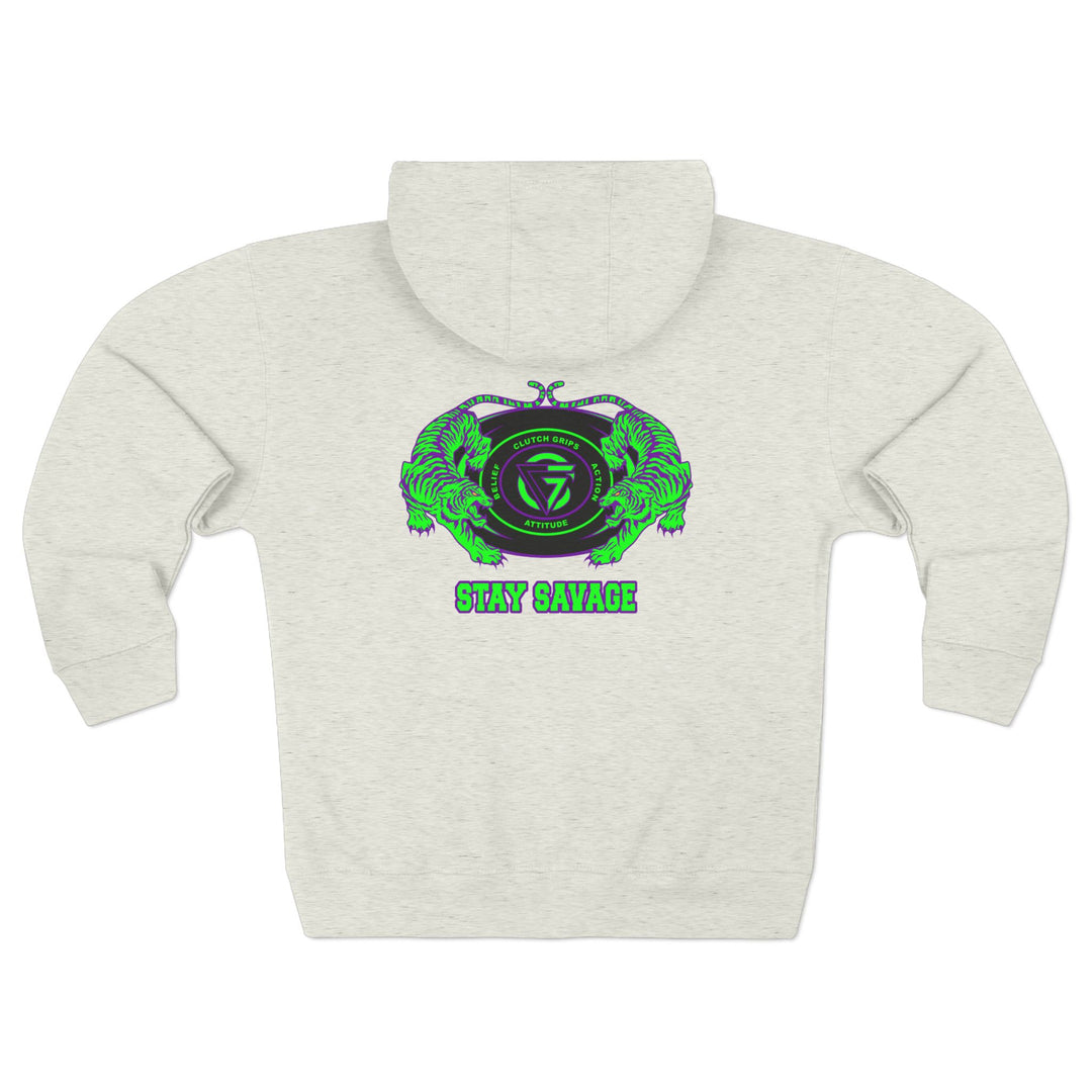 CG TIGER VS TIGER PURPLE GREEN /STAY SAVAGE ZIP UP
